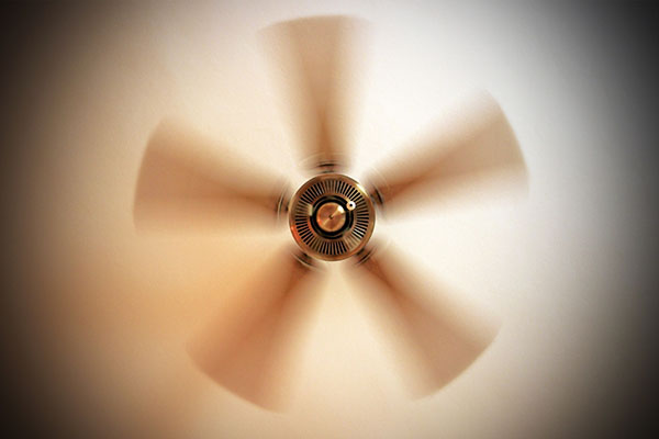 spinning ceiling fan